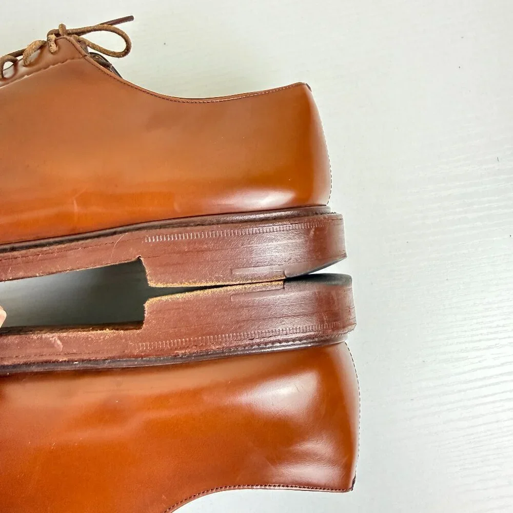 Church's Custom Grade Shannon Polished Binder Derby Brown Leather Shoes